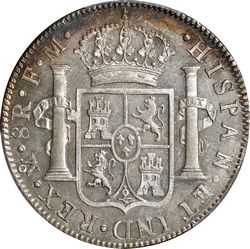 KM 107 8 reales 1789 Mo FM reverse