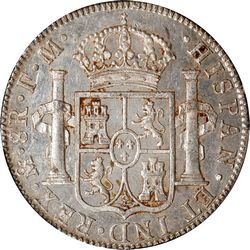 KM 108 8 reales 1790 Mo FM reverse