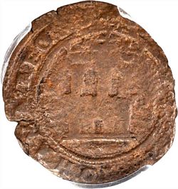 1542 late 2 maravedis reverse