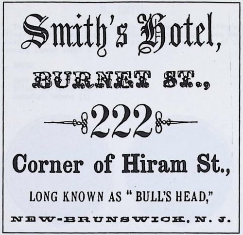 Smiths Hotel advert