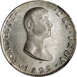 1822 Iturbide 8R 1A obverse