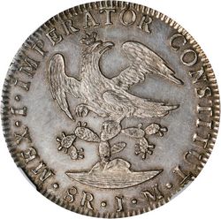 1822 Iturbide 8R Type V reverse