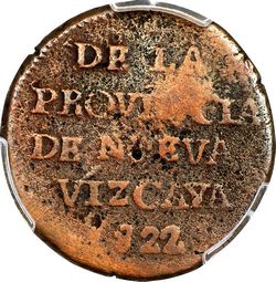 1822 Iturbide Durango ¼ reverse