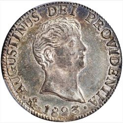 1823 Iturbide 2R obverse