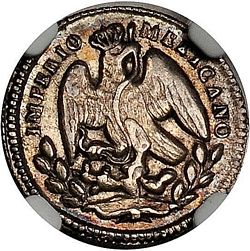 1864 Maximilian 5c P obverse