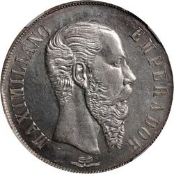 1866 Maximilian 1 Go obverse