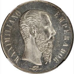1866 Maximilian 1 Mo obverse