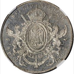 1866 Maximilian 1 Mo reverse