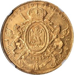 1866 Maximilian 20 2 reverse
