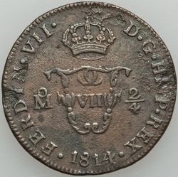 1814 2 4 tlaco obverse