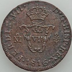 1816 2 4 tlaco obverse
