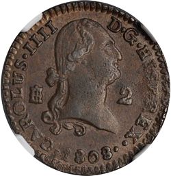 KM 426 2 maravedis 1808