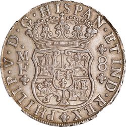 KM 103 8r 1747 Mo MF Philip V reverse
