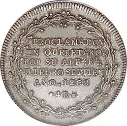 Querataro 1808 proclamation 4r reverse