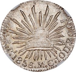 370.10 SLP ½R 1856 reverse