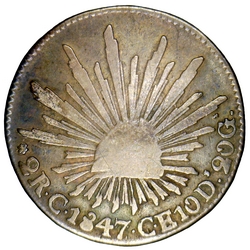 KM 374.3 1847 repunched 7