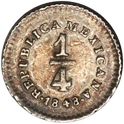 KM 368.3 ¼r Guadalajara 1848 reverse