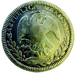 1830 8R Mexican die obverse