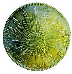 1832 8R British die reverse