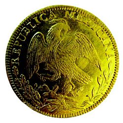 1834 8E Mexican die obverse