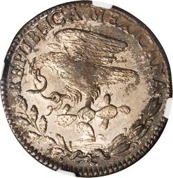 KM 373.4 2r Mexico City 1824 reverse