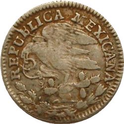 Mexico City ½ real 1824