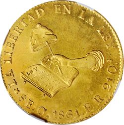 383.10 Oaxaca 8E 1861 reverse