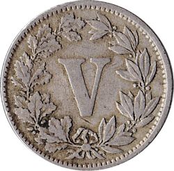 1882 5c reverse