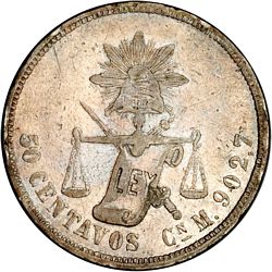 407.2 Culiacan 50c 1888 reverse