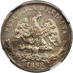 407 Alamos 50c 1888. reverse