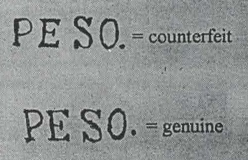 PESO counterfeit