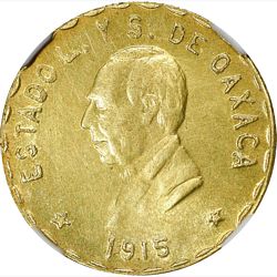 Oaxaca 10 gold obverse