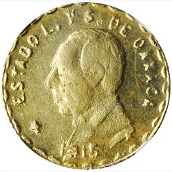 Oaxaca 5 gold obverse