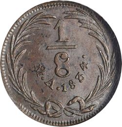 KM 333 ⅛r 1834 Mo A reverse