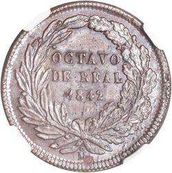 KM 334 ⅛r 1842 Mo reverse