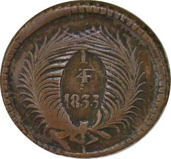 KM 340 ¼r 1833 Chihuahua reverse