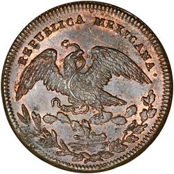 KM 357 ¼r 1829 Mexico City reverse