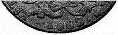 KM 360 ¼ real 1862 SLP small date