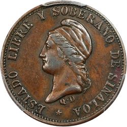 KM Pn82 Sinaloa Pattern ¼r 1861 reverse