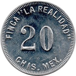 La Realidad 20 obverse