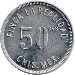 La Realidad 50 cvs obverse