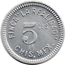 La Realidad 5 obverse