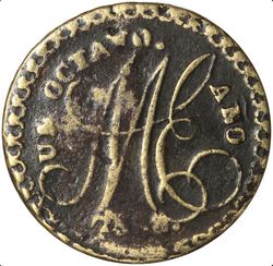 71 Apatzingán 1850 1 reverse