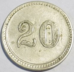 1930 Sociedad Potosina 20 reverse