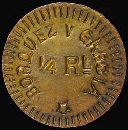 1766 Borquez y Garcia ¼ reverse