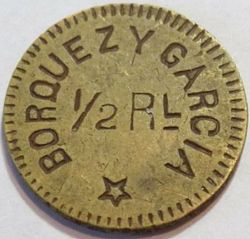 1767 Borquez y Garcia ½ reverse