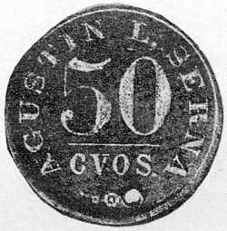 1781 Negociacion del Tiro 50c reverse
