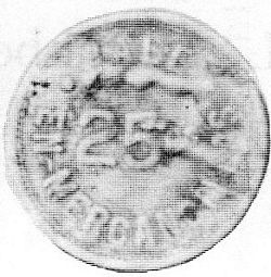 Walker Bros 25c reverse