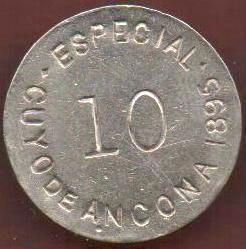 1323 Cuyo de Ancona 10 reverse