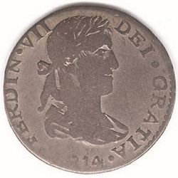 1814 1r Ga variety 3 obverse